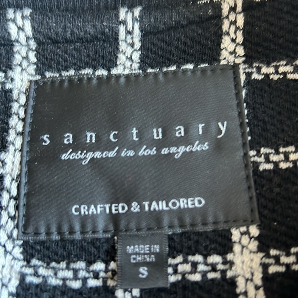Sanctuary City Topper Windowpane ZIP Up coat - Picture 7 of 10